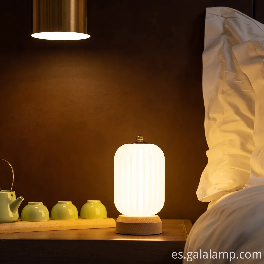 Luz de mesa de linterna elegante para el diseño del hogar contemporáneo